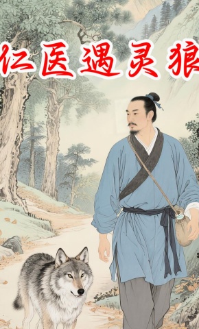 短剧《仁医遇灵狼》海报