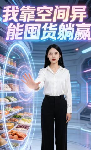 短剧《我靠空间异能囤货躺赢》海报