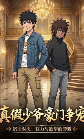 短剧《真假少爷豪门争宠》海报