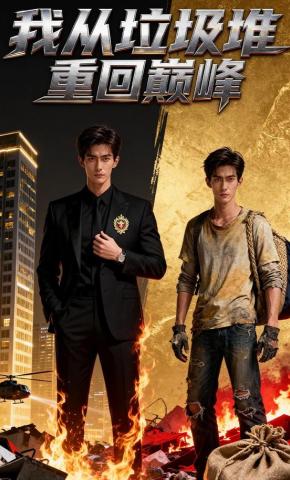 短剧《我从垃圾堆重回巅峰》海报