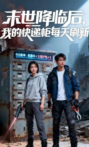 短剧《末世降临后，我的快递柜每天刷新》海报