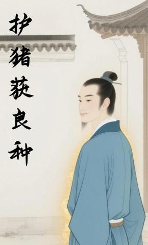 短剧《护猪获良种》海报