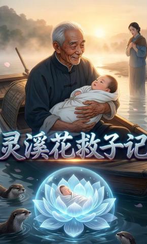 短剧《灵溪花救子记》海报