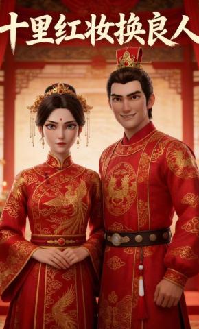 短剧《十里红妆换良人》海报