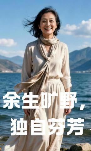 短剧《余生旷野，独自芬芳》海报