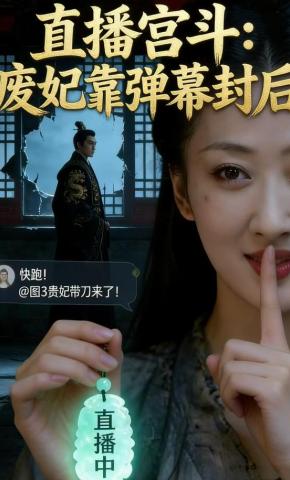 短剧《直播宫斗：废妃靠弹幕封后》海报