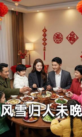 短剧《风雪归人未晚》海报