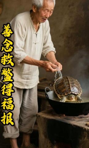 短剧《善念救鳖得福报》海报