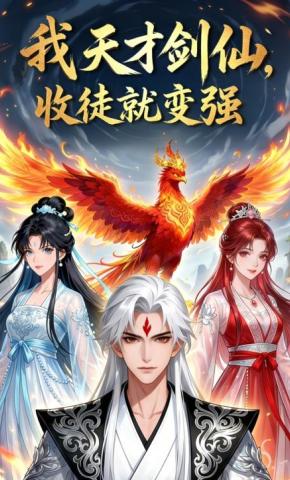 短剧《我天才剑仙，收徒就变强》海报