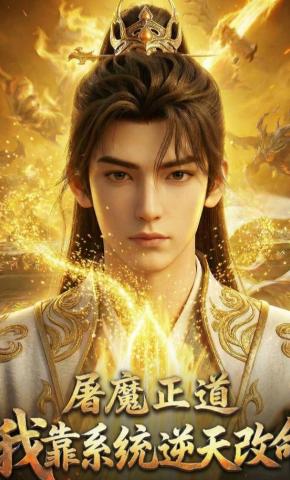 短剧《屠魔正道，我靠系统逆天改命》海报