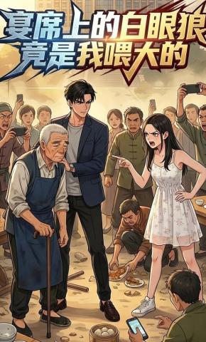 短剧《宴席上的白眼狼，竟是我喂大的》海报