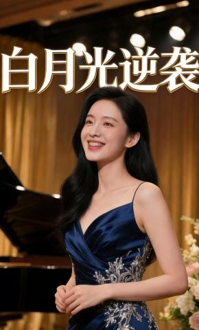 短剧《白月光逆袭记》海报