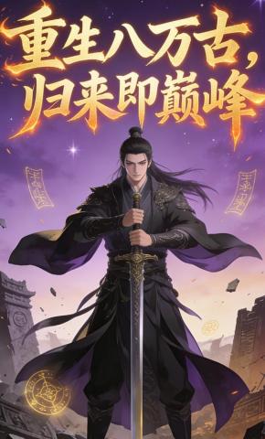 短剧《重生八万古，归来即巅峰》海报