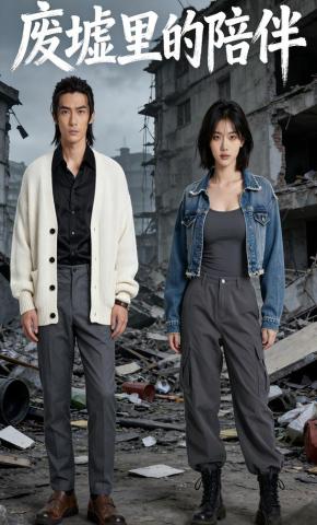 短剧《废墟里的陪伴》海报