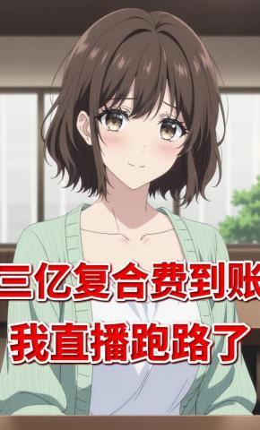 短剧《三亿复合费到账，我直播跑路了》海报
