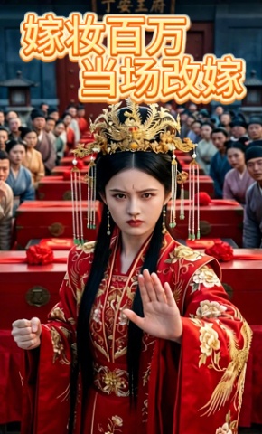 短剧《嫁妆百万，当场改嫁》海报