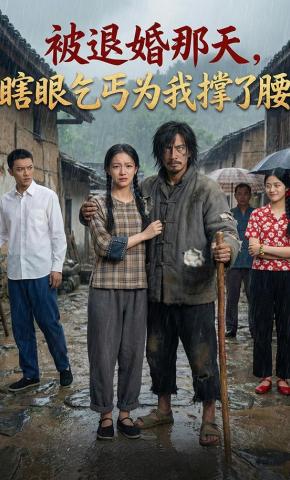 短剧《被退婚那天，瞎眼乞丐为我撑了腰》海报