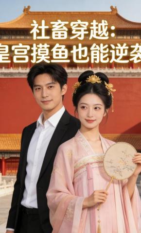 短剧《社畜穿越：皇宫摸鱼也能逆袭》海报