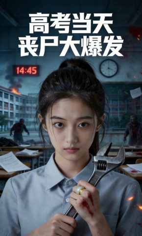 短剧《高考当天，丧尸大爆发》海报