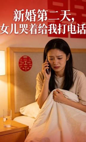 短剧《新婚第二天，女儿哭着给我打电话》海报