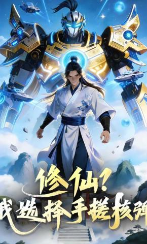 短剧《修仙？我选择手搓核弹》海报