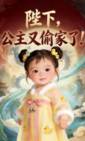 短剧《陛下，公主又偷家了！》海报