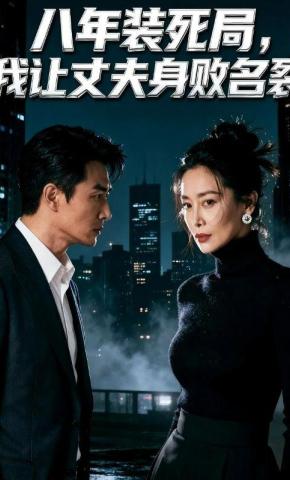 短剧《八年装死局，我让丈夫身败名裂》海报