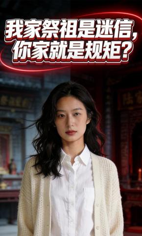 短剧《我家祭祖是迷信，你家就是规矩？》海报