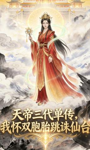 短剧《天帝三代单传，我怀双胎跳诛仙台》海报