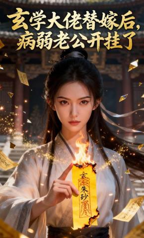 短剧《玄学大佬替嫁后，病弱老公开挂了》海报