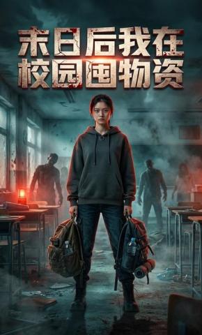 短剧《末日后我在校园囤物资》海报