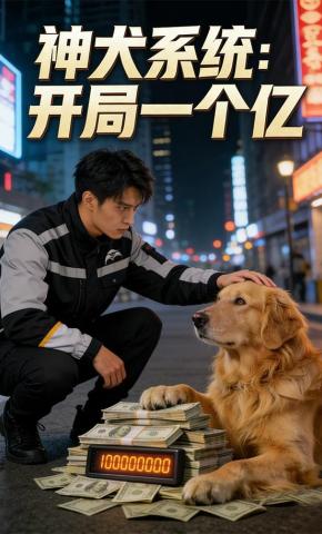短剧《神犬系统：开局一个亿》海报