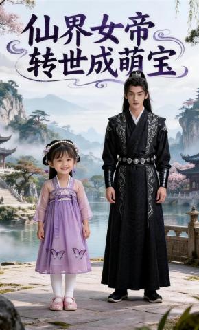 短剧《仙界女帝转世成萌宝》海报