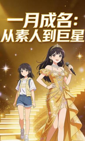 短剧《一月成名：从素人到巨星》海报