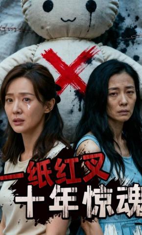 短剧《一纸红叉，十年惊魂》海报