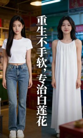 短剧《重生不手软，专治白莲花》海报