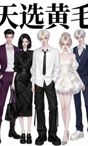 短剧《天选黄毛》海报