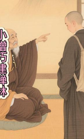 短剧《小僧巧建禅林》海报