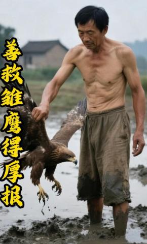 短剧《善救雏鹰得厚报》海报