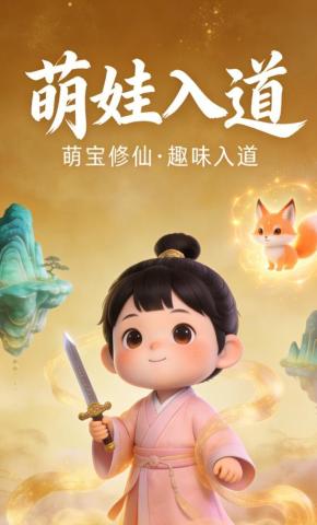 短剧《萌娃入道》海报