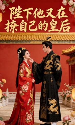 短剧《陛下他又在撩自己的皇后》海报