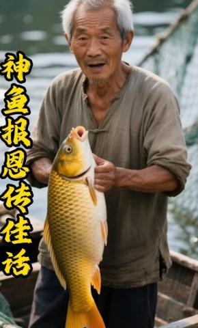 短剧《神鱼报恩传佳话》海报