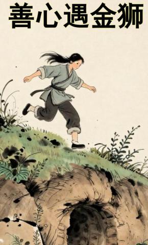 短剧《善心遇金狮》海报