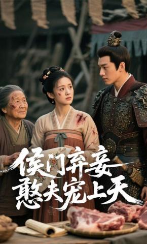 短剧《侯门弃妾，憨夫宠上天》海报