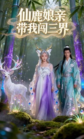 短剧《仙鹿娘亲带我闯三界》海报