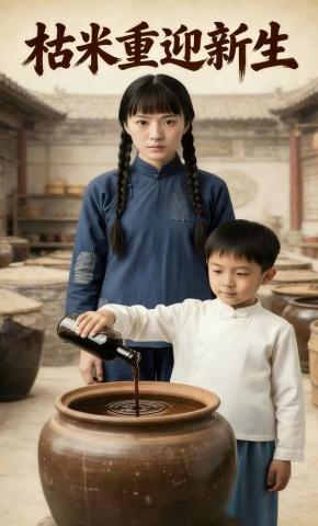 短剧《枯米重迎新生》海报