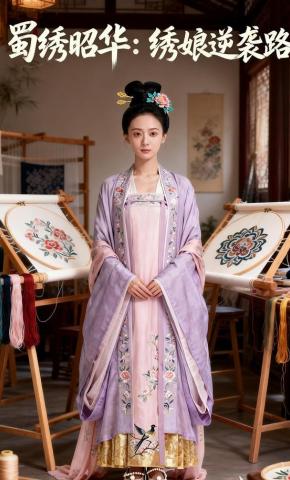 短剧《蜀绣昭华：绣娘逆袭路》海报