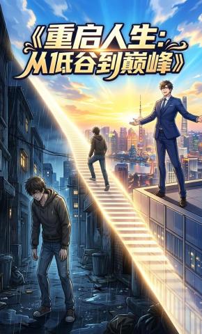 短剧《重启人生：从低谷到巅峰》海报