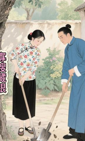 短剧《寡嫂藏银》海报