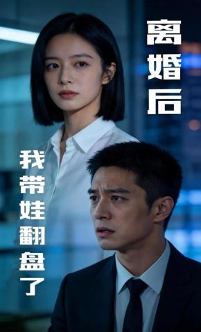 短剧《离婚后，我带娃翻盘了》海报